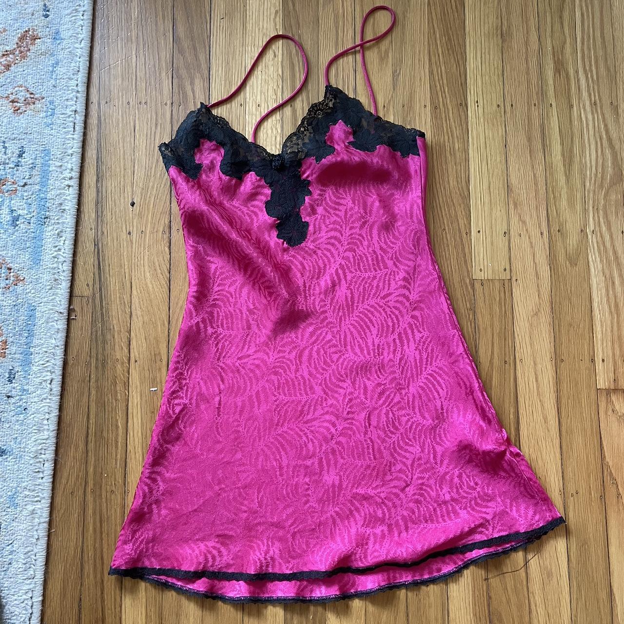 Christian Dior Women's Pink and Black Dress | Depop