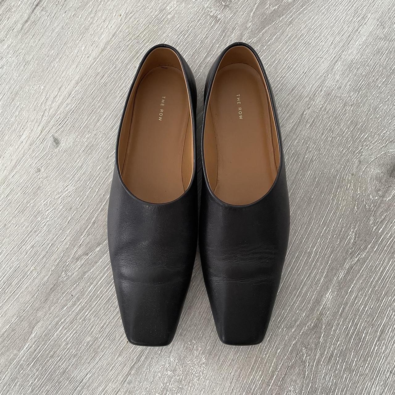 上質★THE ROW Square Ballet leather flats The Row square toe flat. Size women's 5. IT 35. Fits | Depop