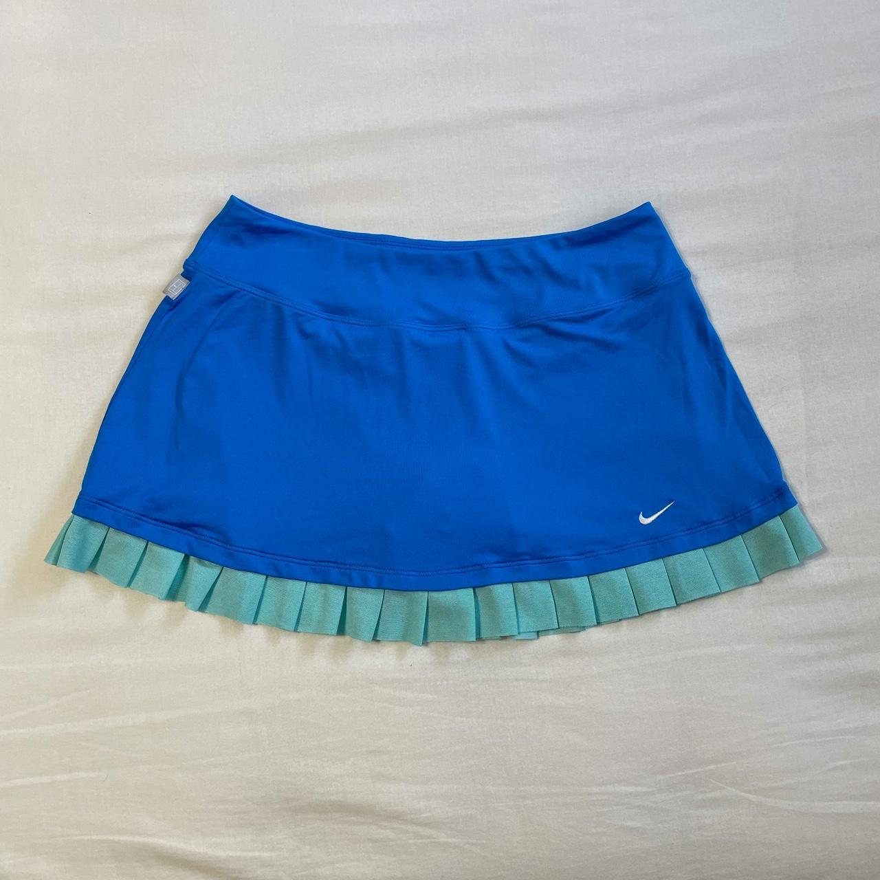 🦋Blue Nike Pleated Mini Skirt🦋 pleated mini skirt... Depop