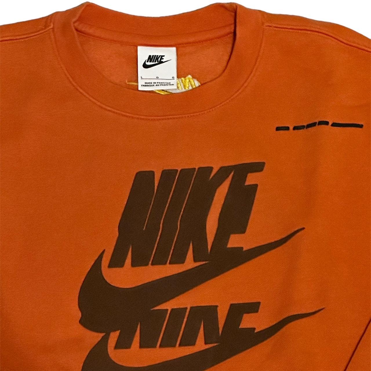 mens orange nike sweatshirt