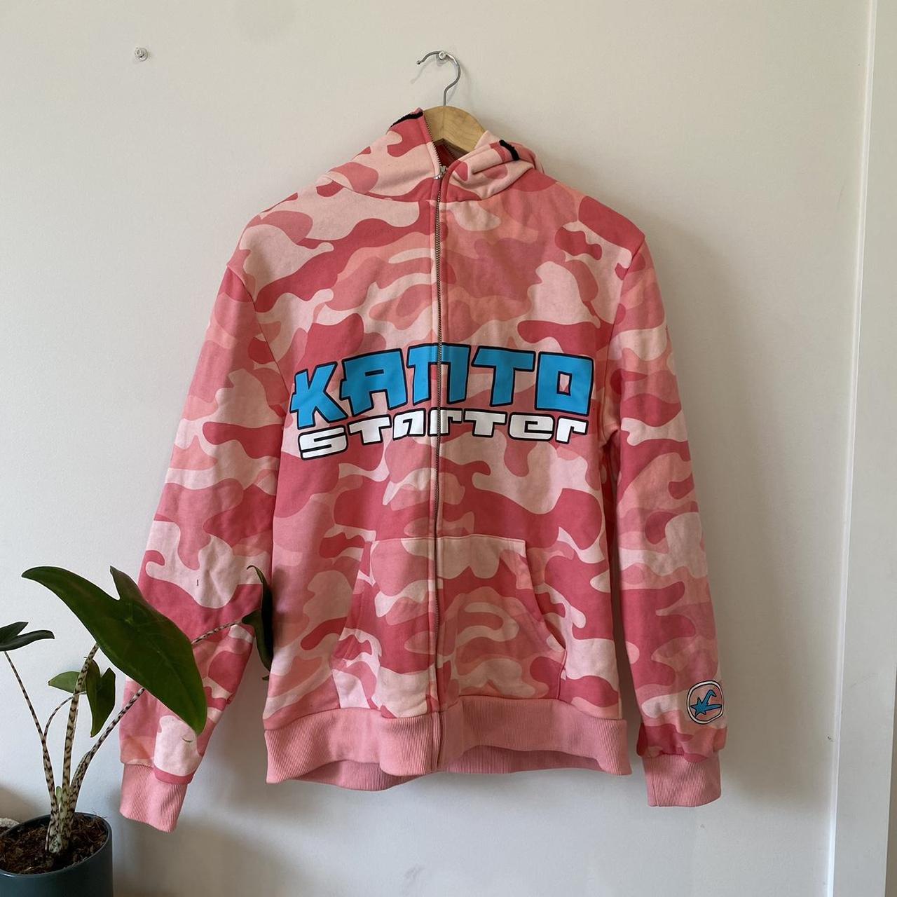 Kanto Starter 'Mew' Camo Full Zip Hoodie Rare Worn... - Depop