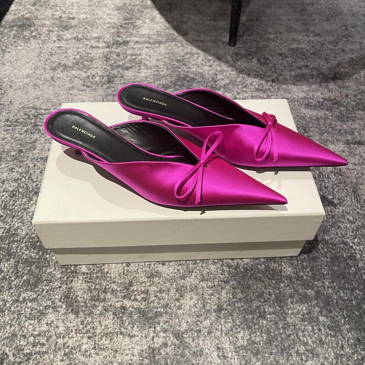 balenciaga mules red