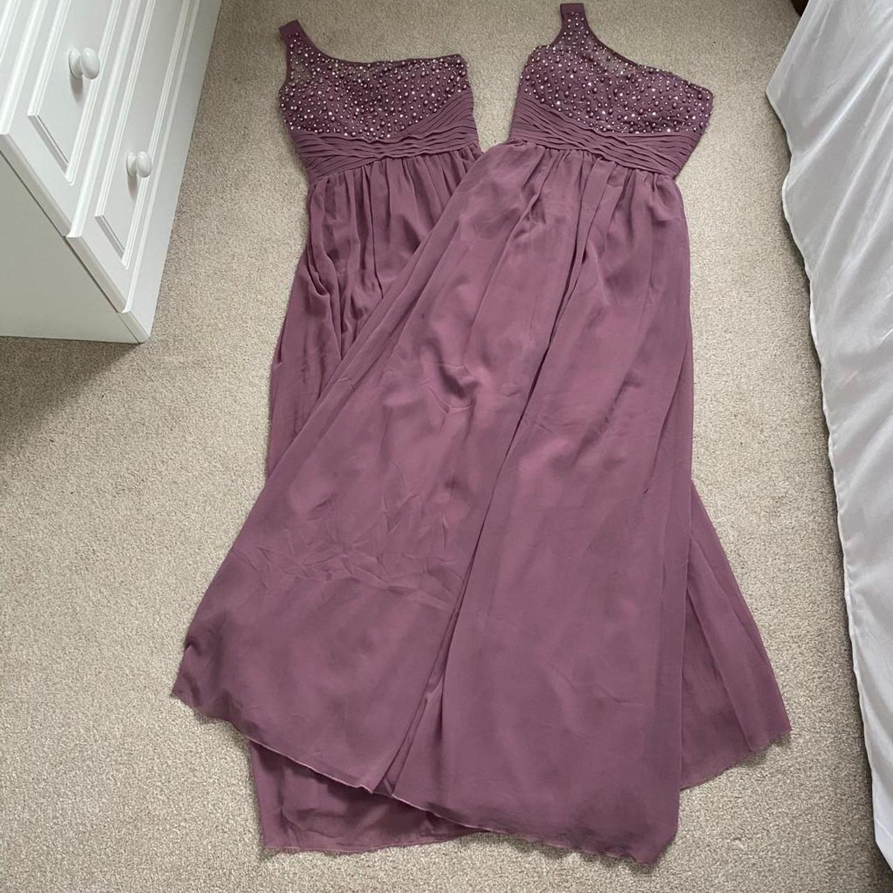 Little mistress purple bridesmaid dresses hotsell