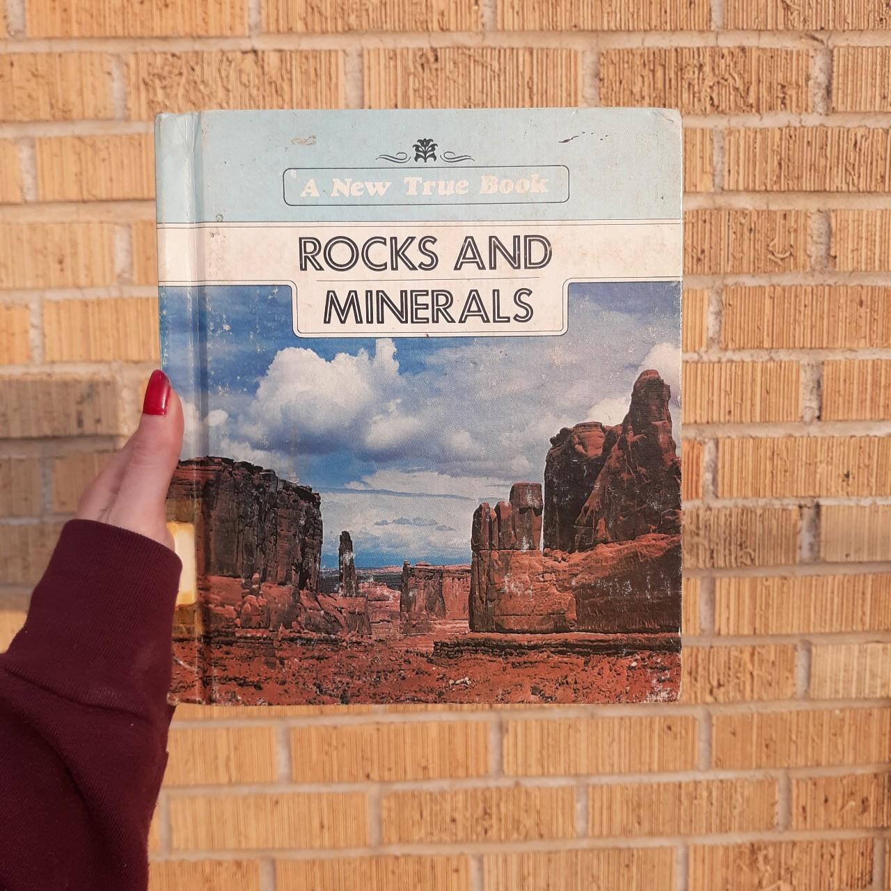 Rocks and Minerals Vintage book, ex library Tells... - Depop