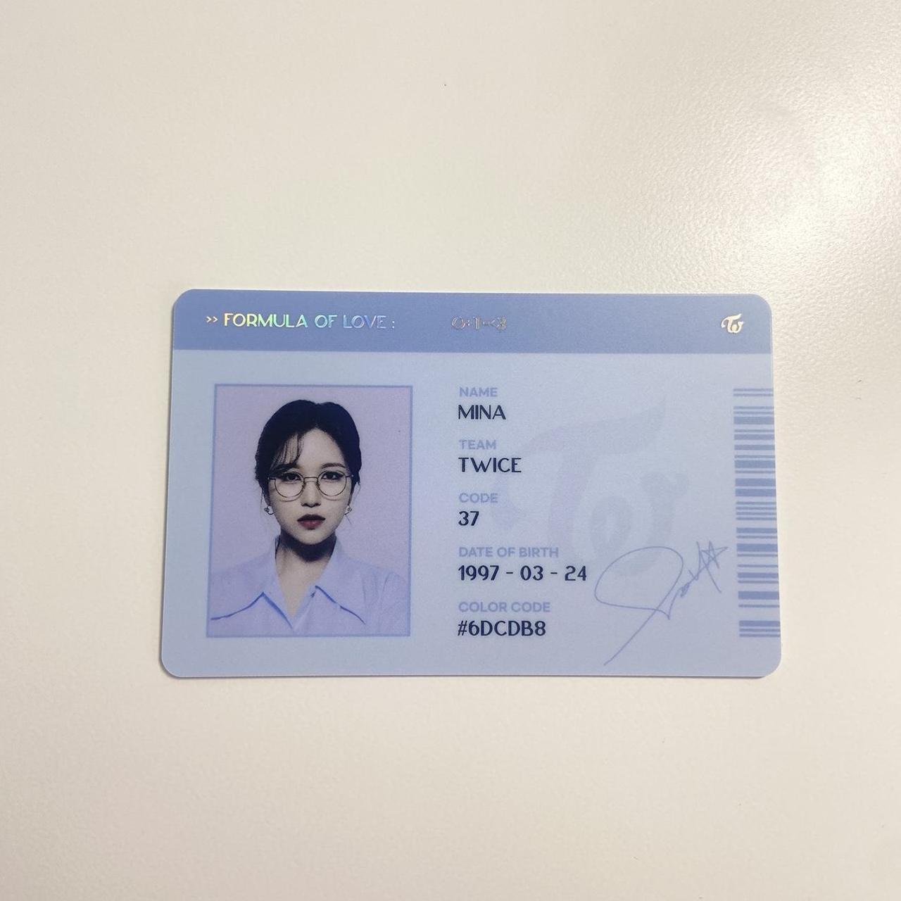 mina scientist ID card from formula of love! pulled... - Depop