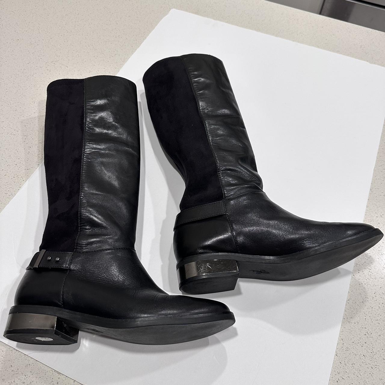 Cole haan tall black cheap boots