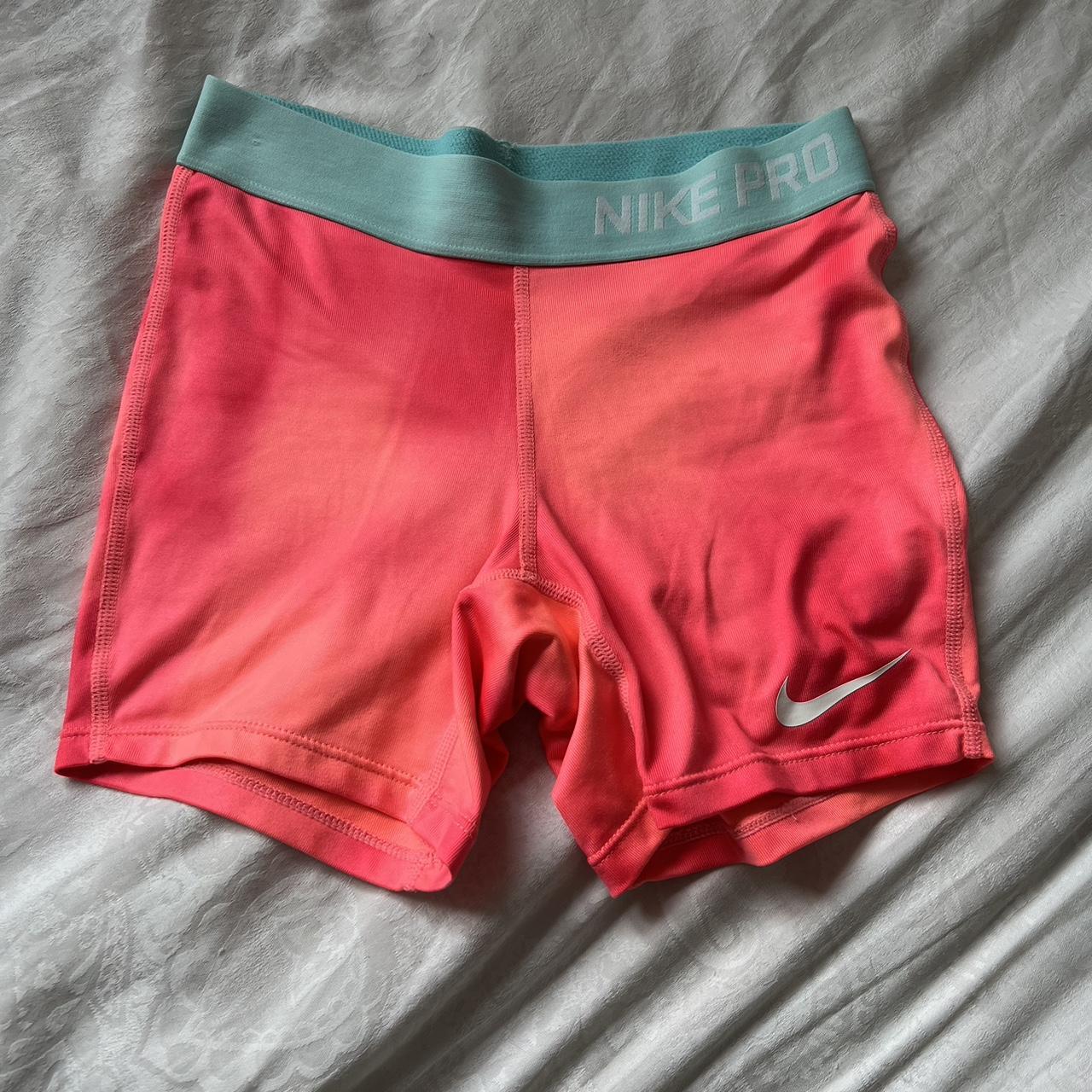 Nike Women's Orange Shorts Depop