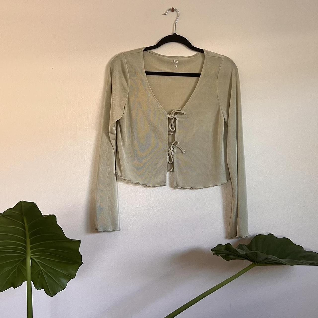 PacSun Women's Green Blouse | Depop