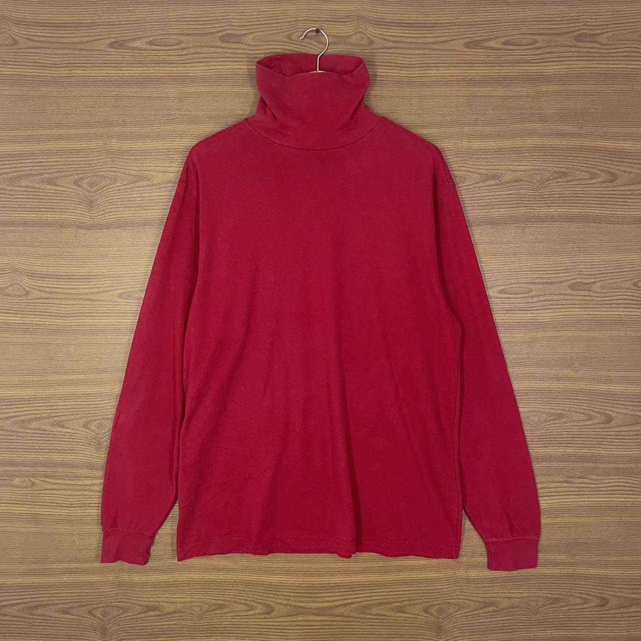 Lands' End Men's Red Sweatshirt Depop