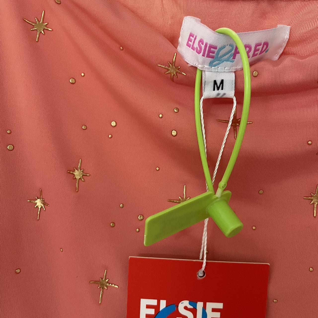 Elsie and Fred Women's Orange Dress Depop