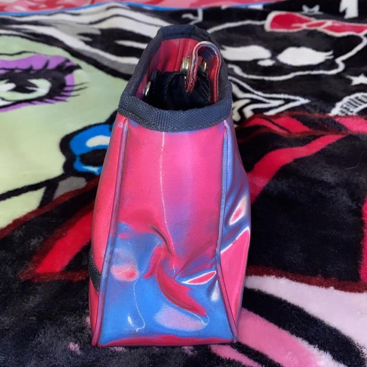 2000S HOLOGRAPHIC TOMMY HILFIGER CLUTCH PINK AND... Depop
