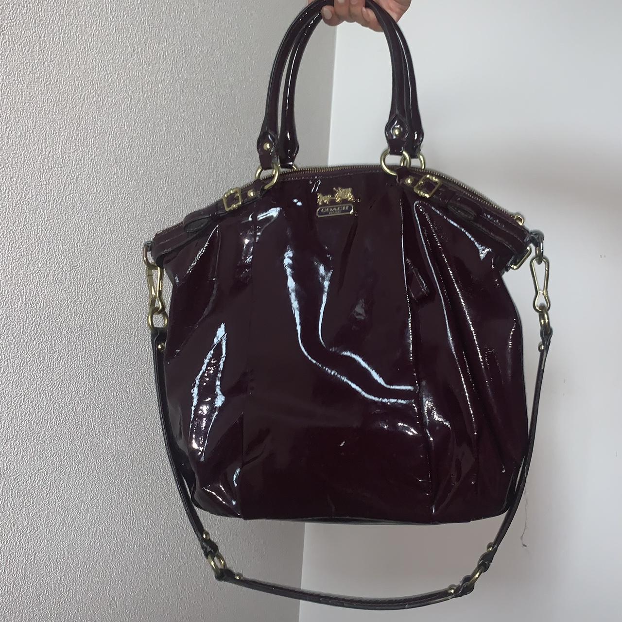 Leather handbag Coach Purple in Leather - 29581868