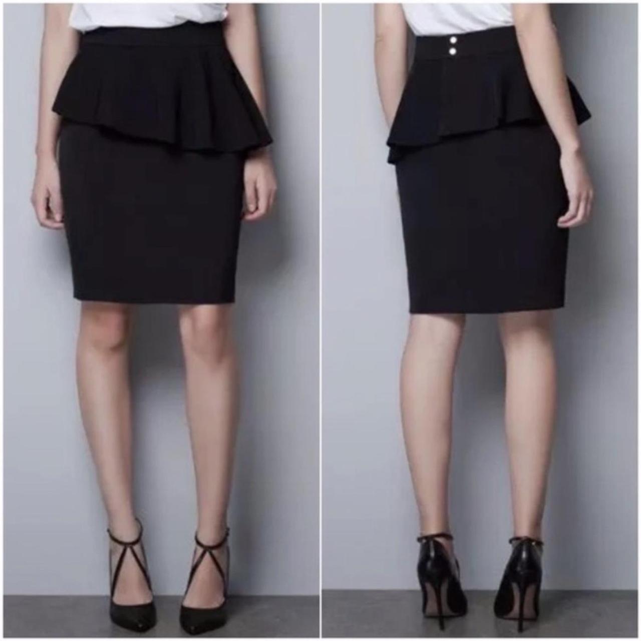 Zara hotsell peplum skirt