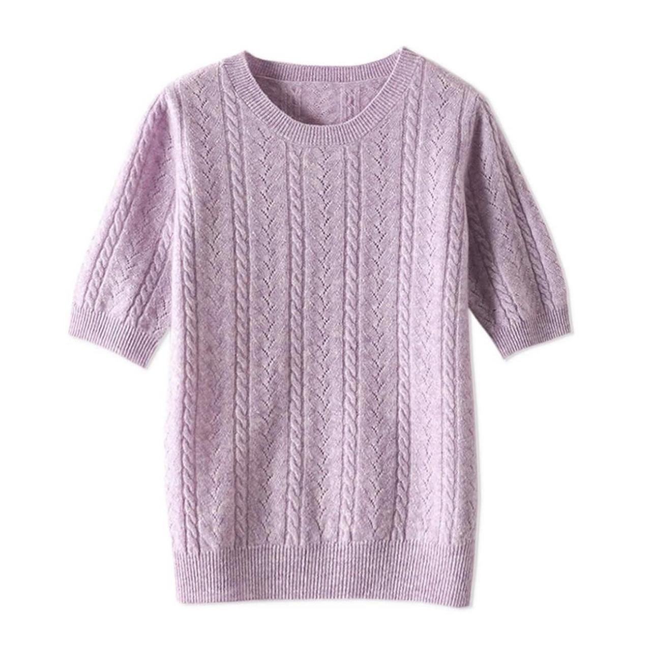 Lilac cable knit outlet sweater