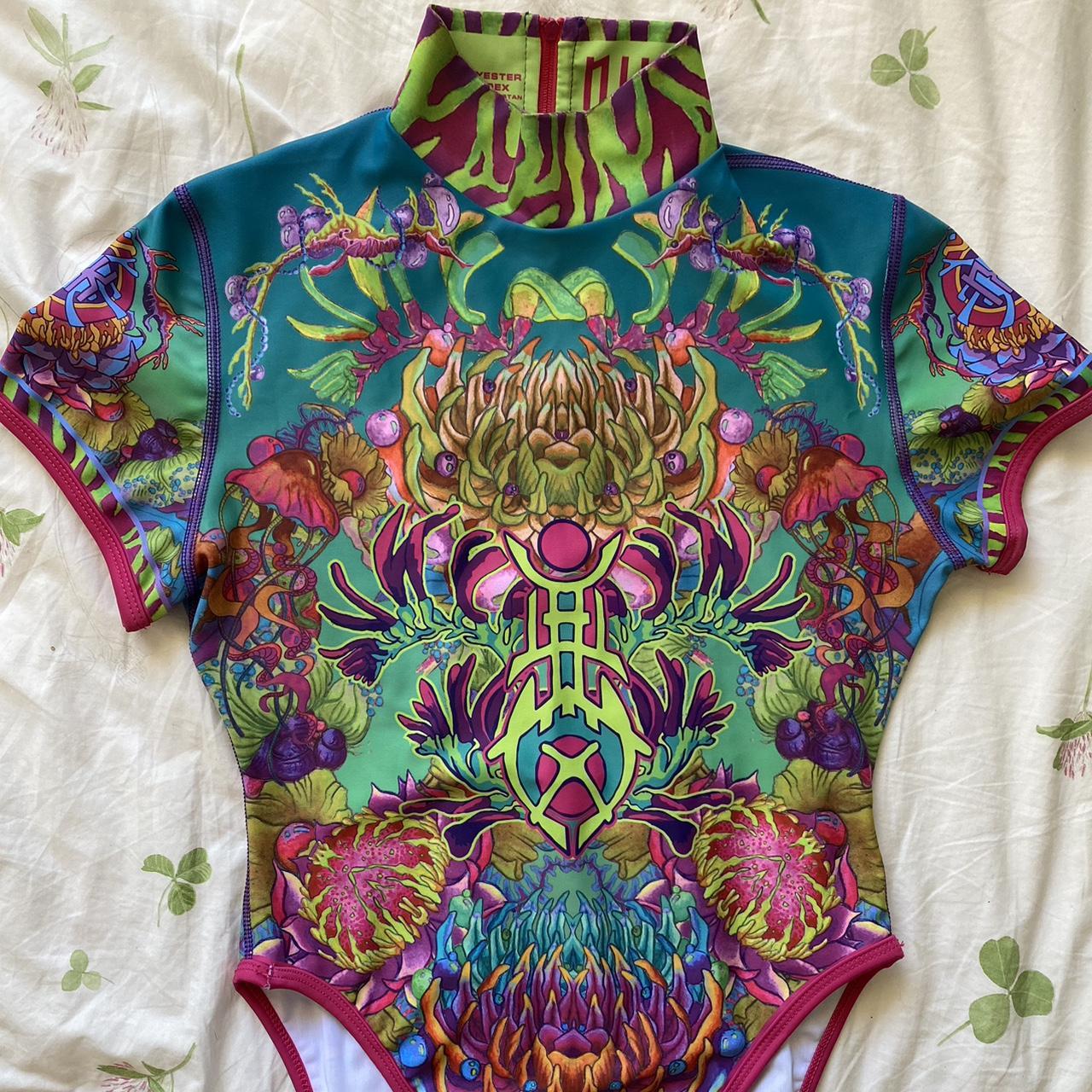 Nixi Killick cryptic frequency Leotard , with... - Depop