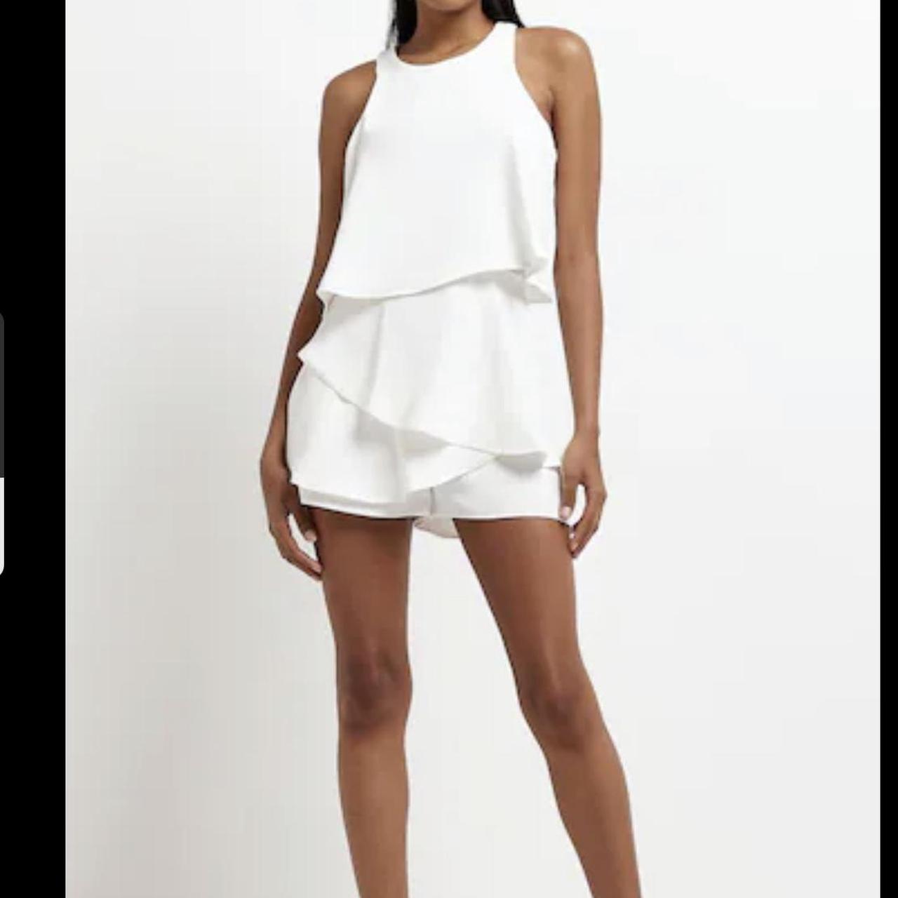 River Island Womens White Playsuit Romper Depop 3056