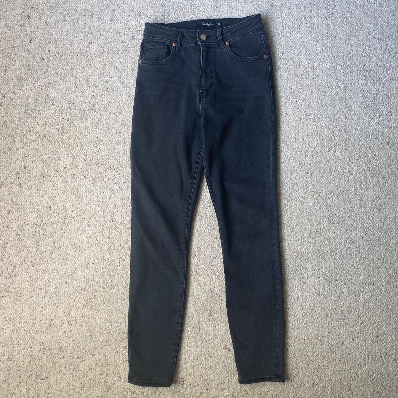 Sportsgirl black stretch skinny jeans size 8 new... Depop