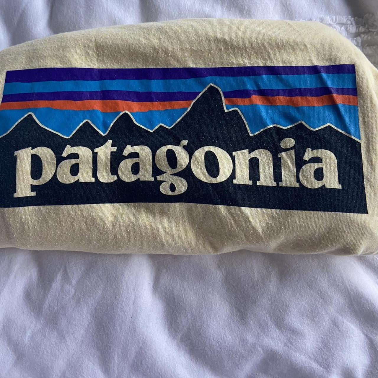 UNISEX YELLOW PATAGONIA TEE Size S - great... - Depop