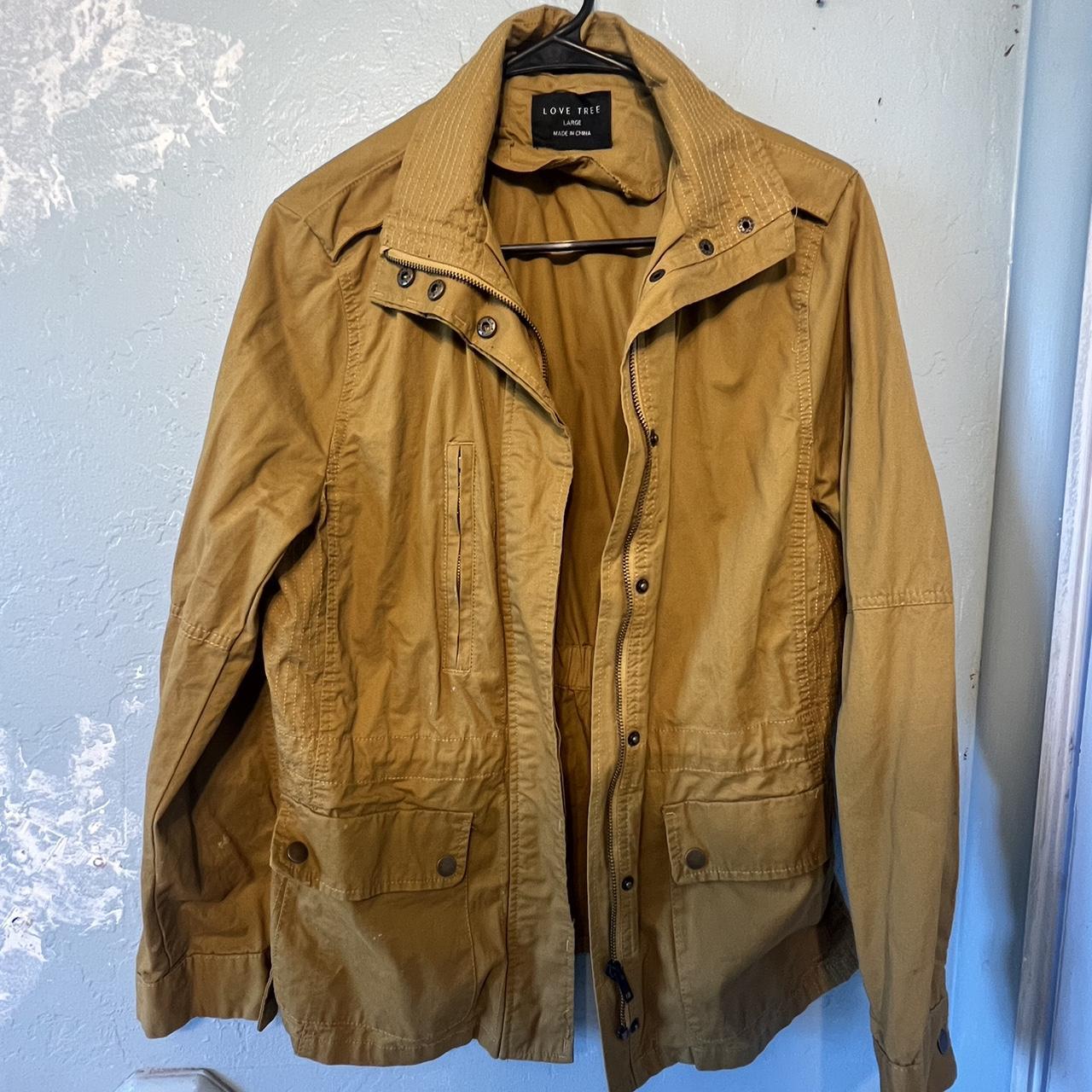 Mustard yellow military jacket best sale