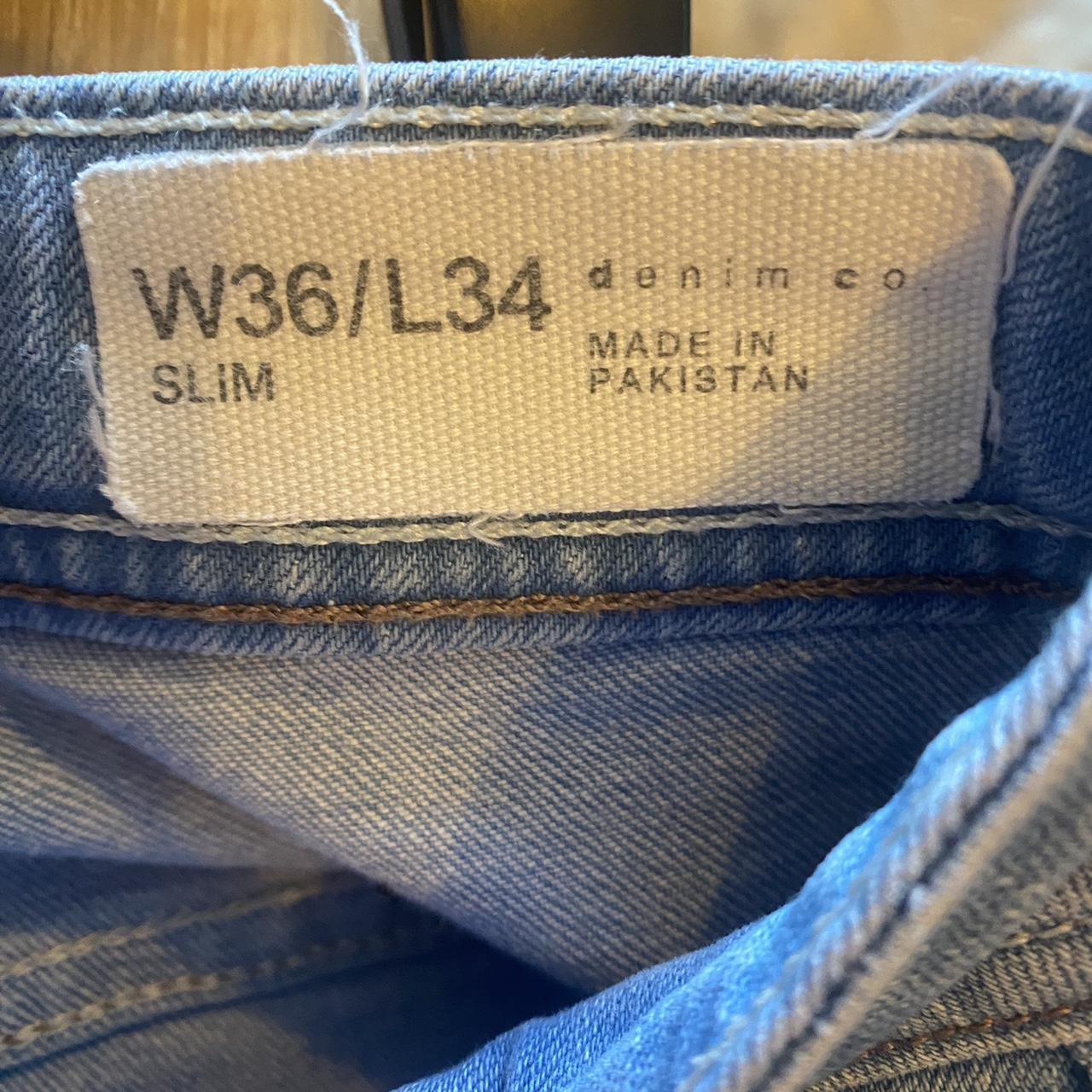 Primark jeans blue slim fit W36 l34 Depop