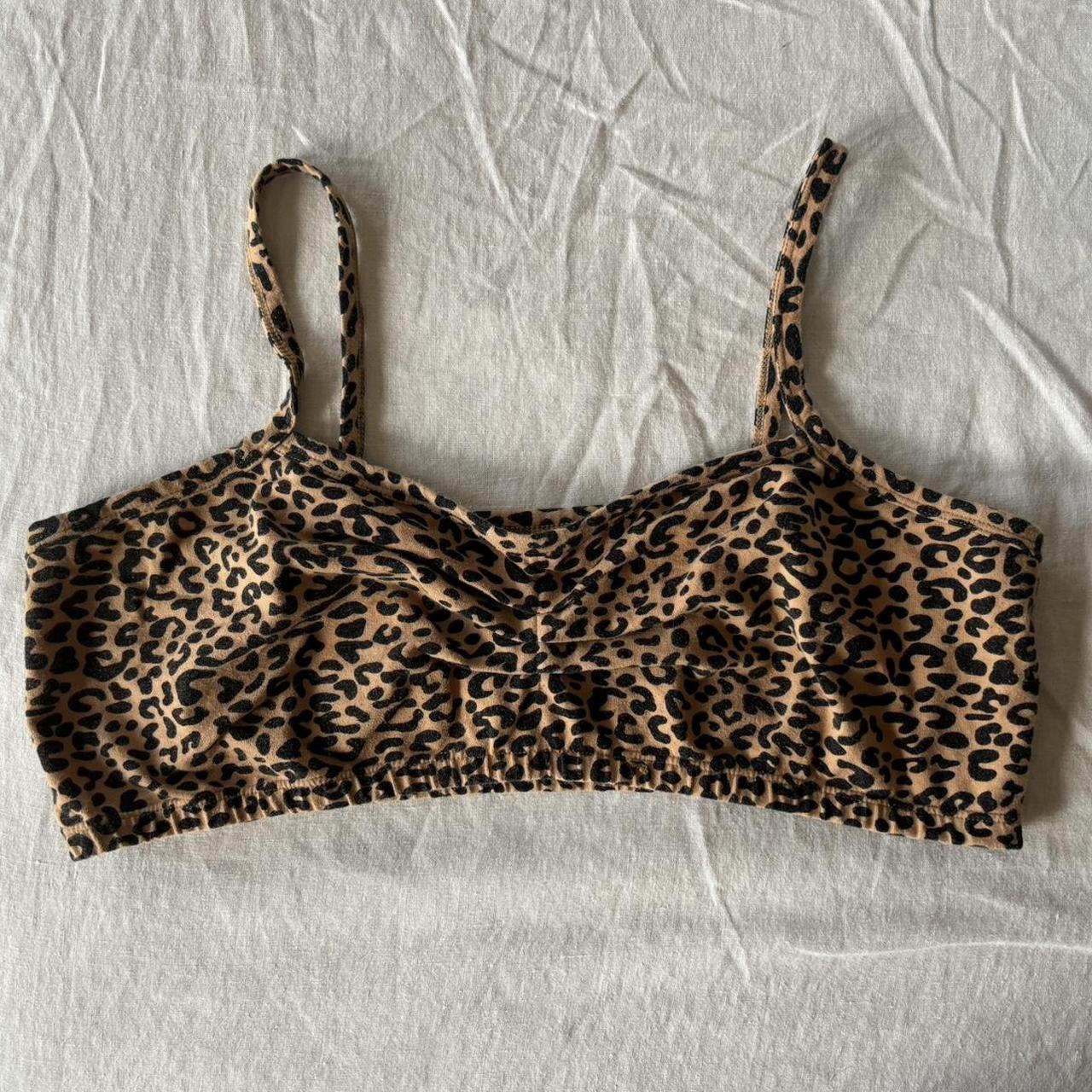 ARQ bra bralettes 2 pack Leopard print and yellow