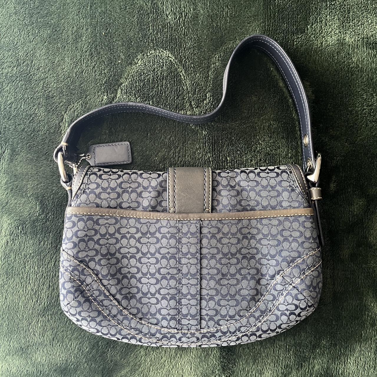 Coach Women's Blue and Navy Bag | Depop