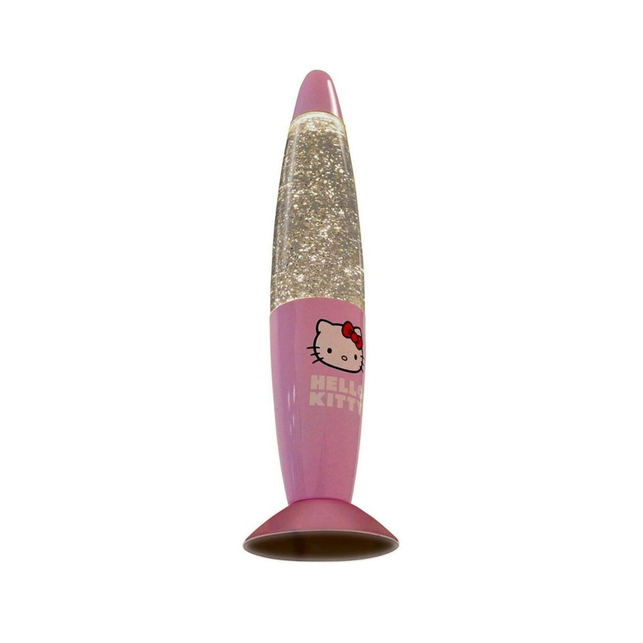 Hello Kitty Pink Glitter Glow Lava Lamp Light... Depop