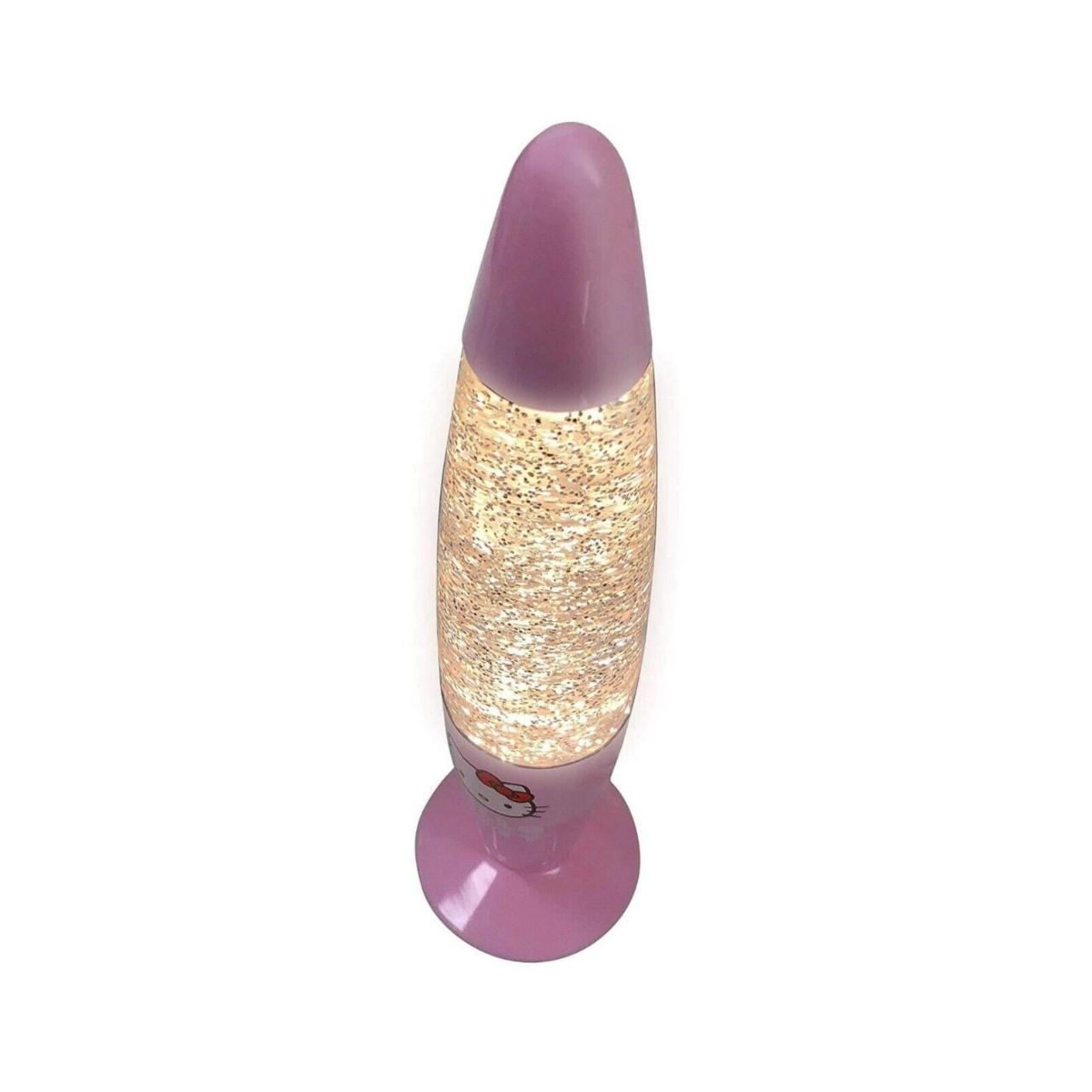 Hello Kitty Pink Glitter Glow Lava Lamp Light... Depop