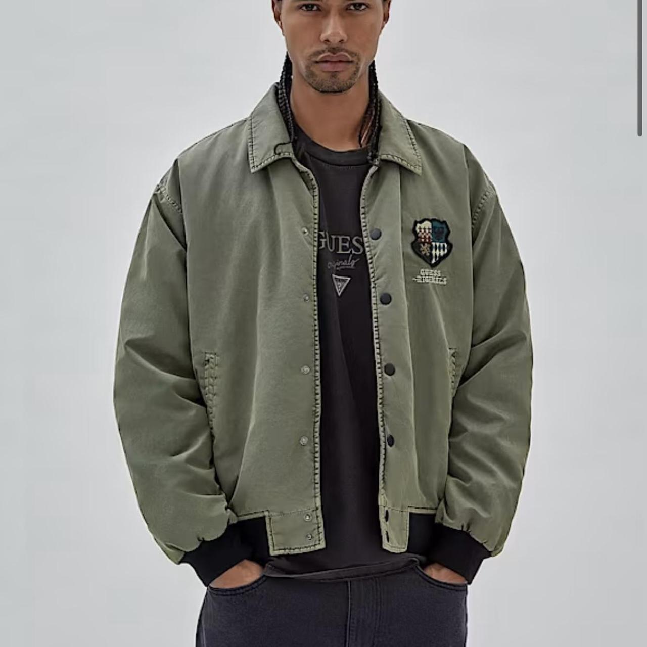 Guess khaki jacket deals