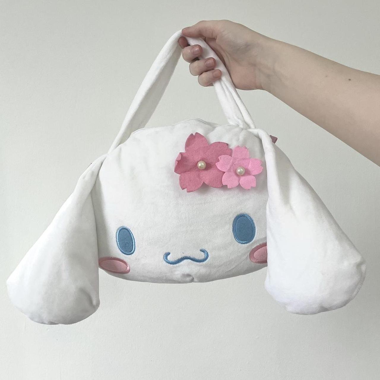 Sanrio Cinnamoroll plush shoulder bag with pink