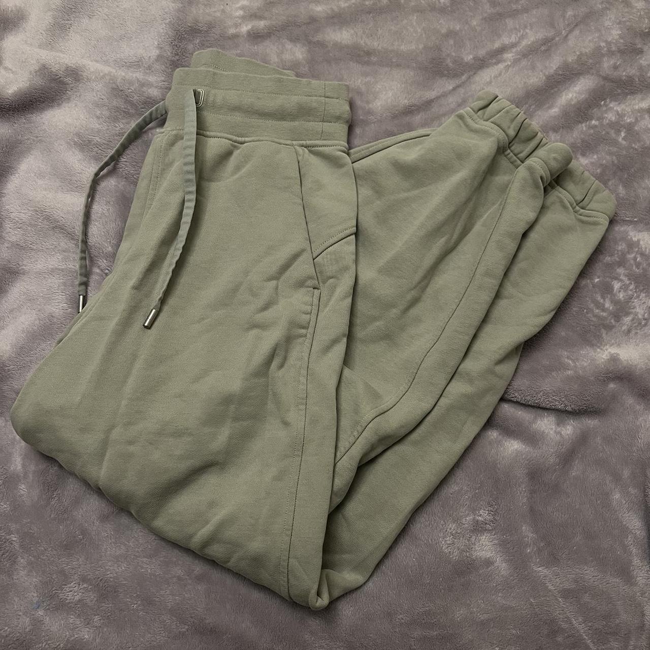 Lululemon Relaxed Fit French Terry Jogger in green... - Depop