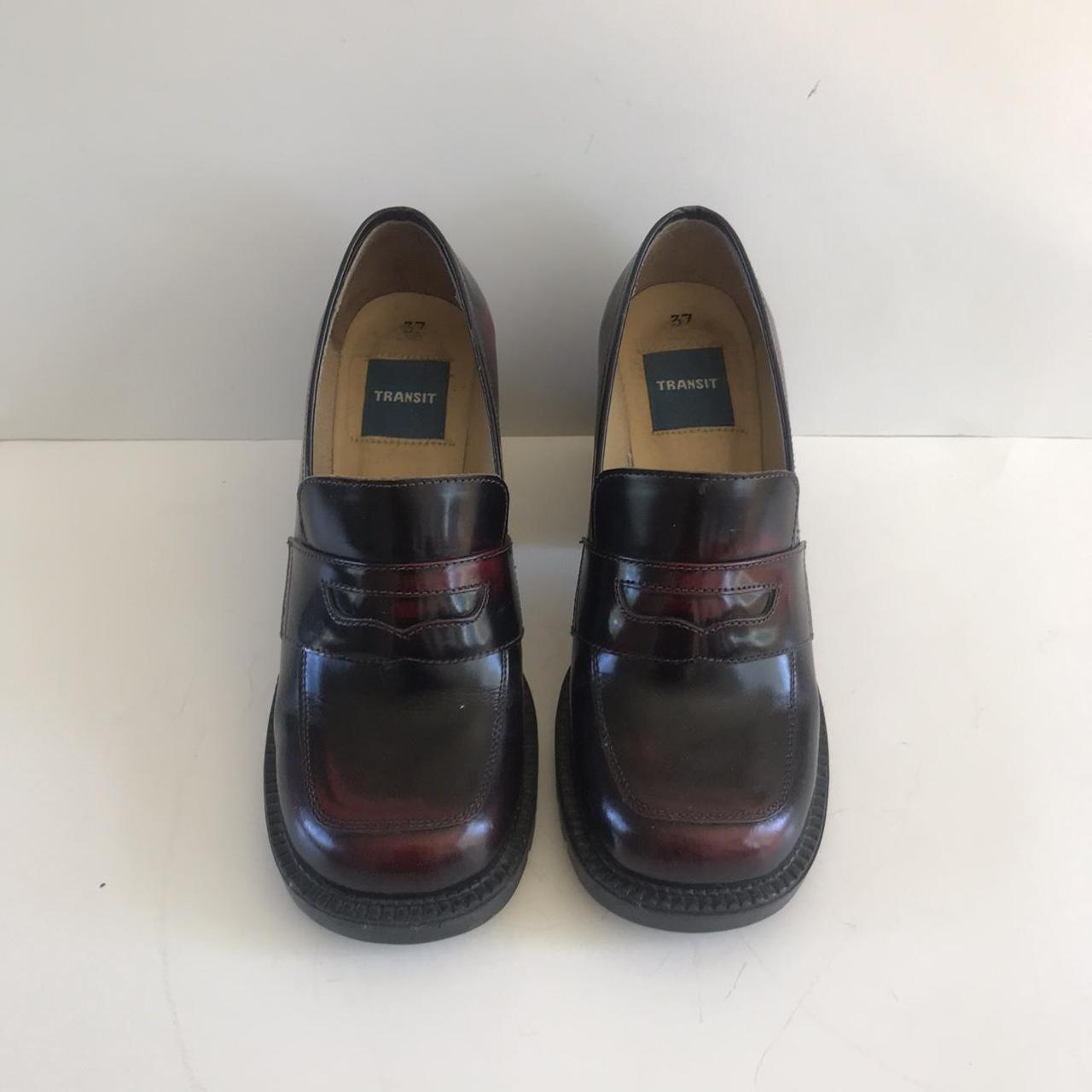 Women's Burgundy Oxfords | Depop