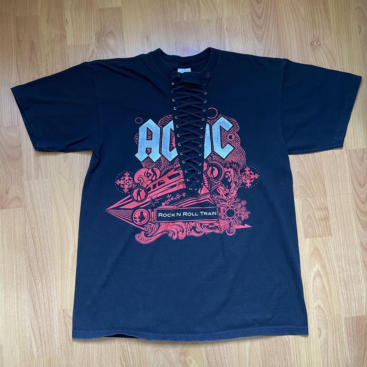 AC/DC Women's Black Ice 08-09 Tour Rock N Roll Depop
