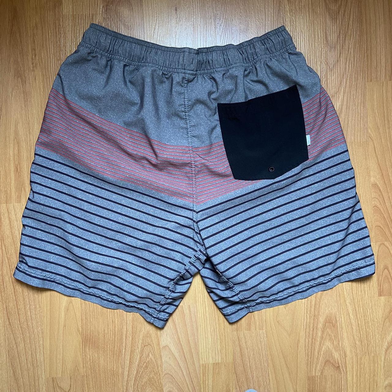 Vuori Men's Grey and Red Shorts | Depop