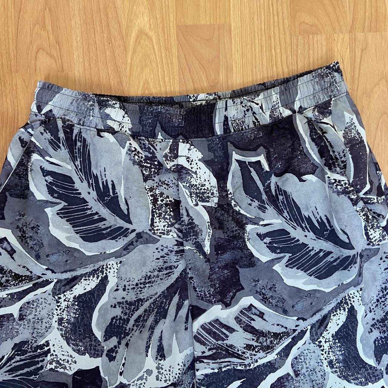 Paisley Print Swim Trunks Real nice navy blue - Depop