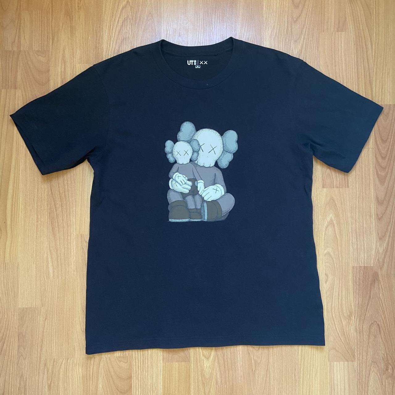 KAWS & Uniqlo Men's Companion Logo T-Shirt Size XL.... - Depop