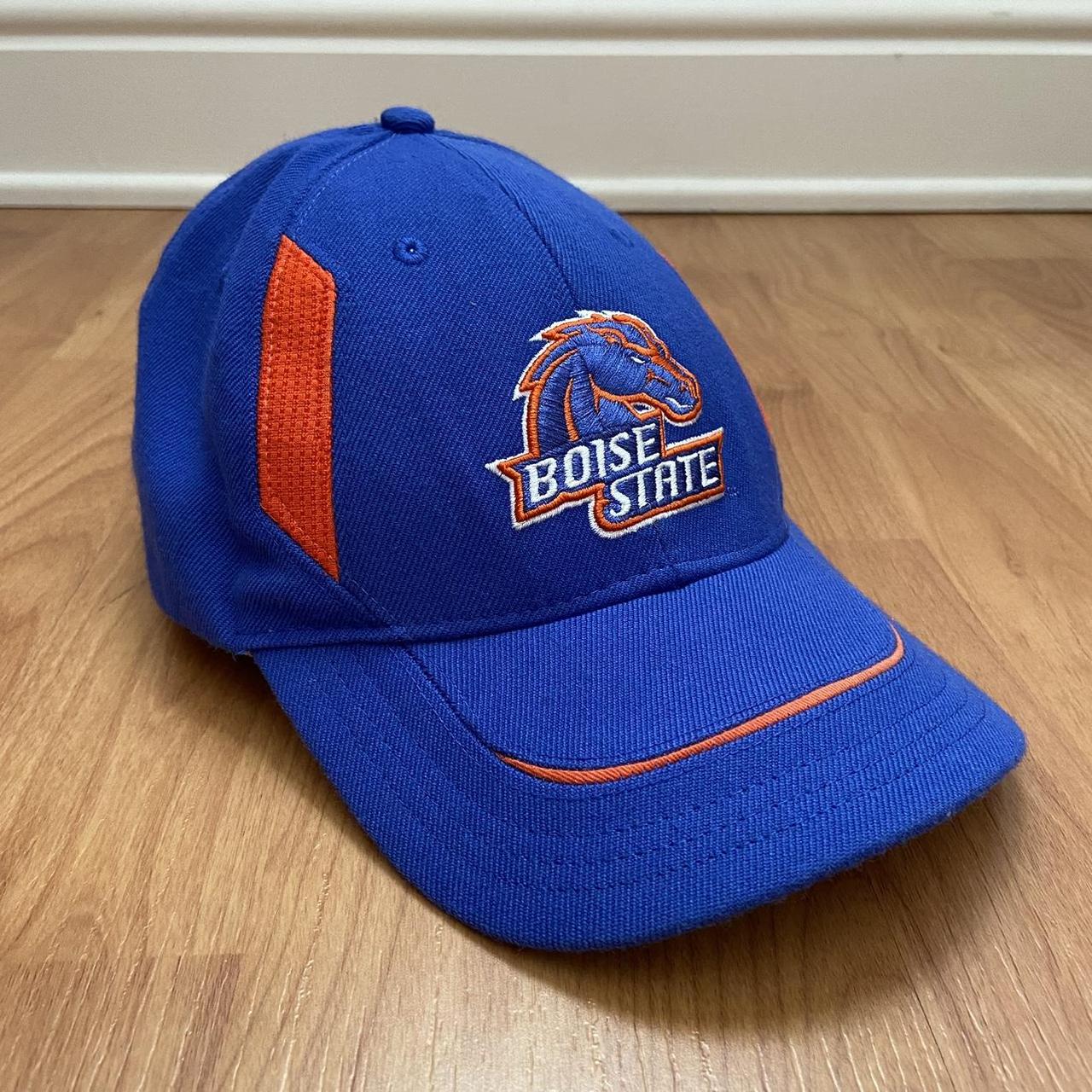 Vintage Nike Men's Boise State Multi Logo Hat. Blue, | Depop