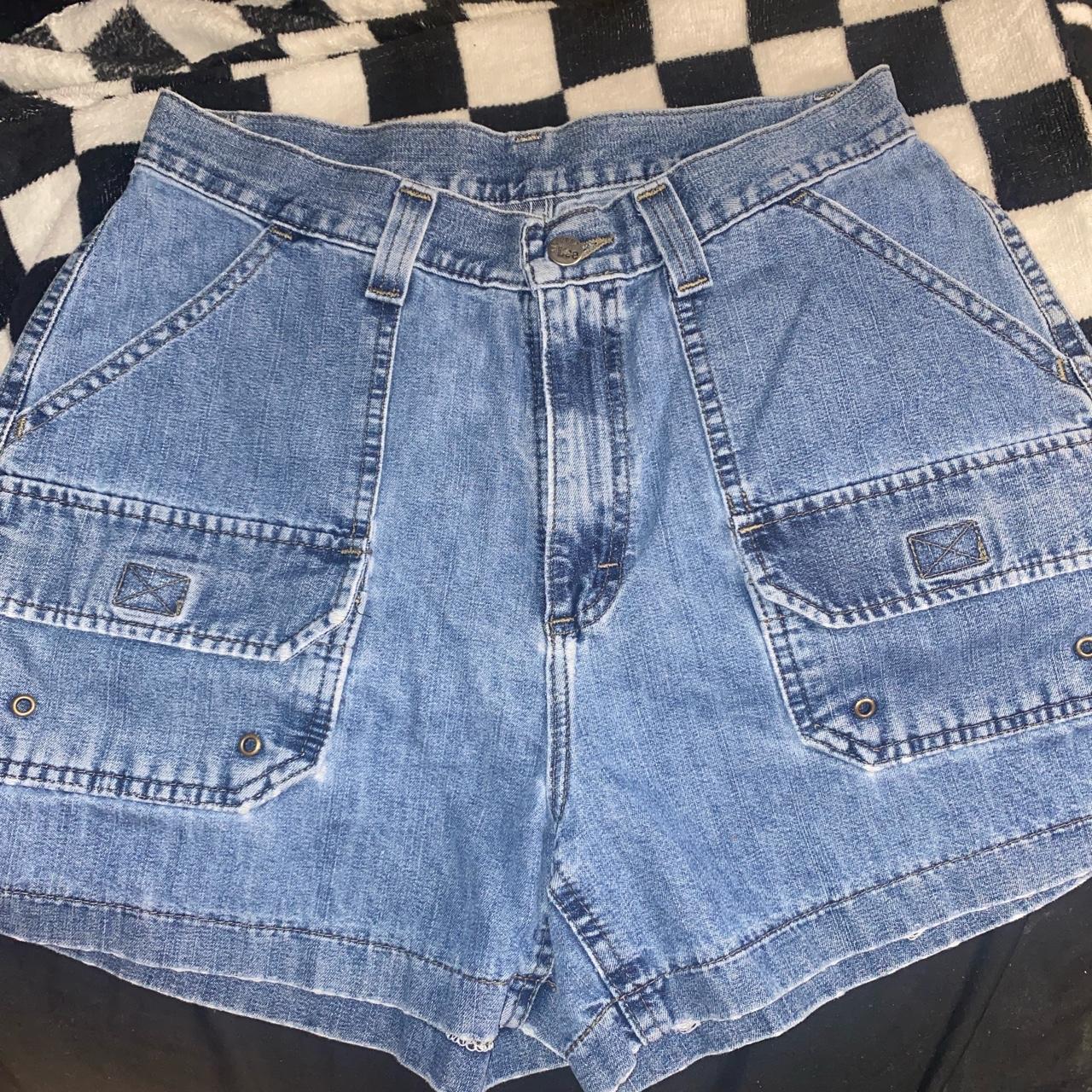 Lee Women's Blue Shorts | Depop