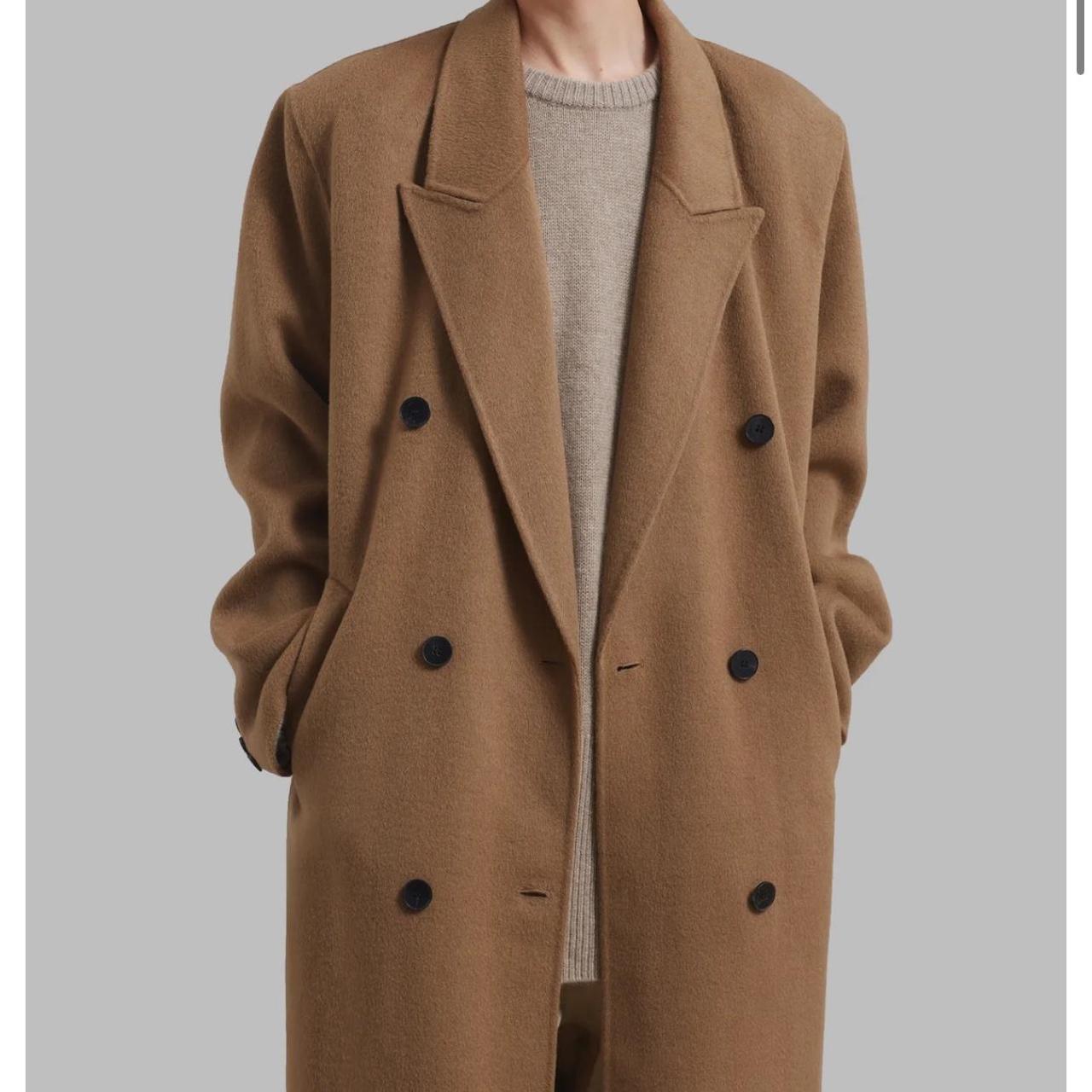 The Frankie Shop Gaia Double Breasted Camel Coat Depop