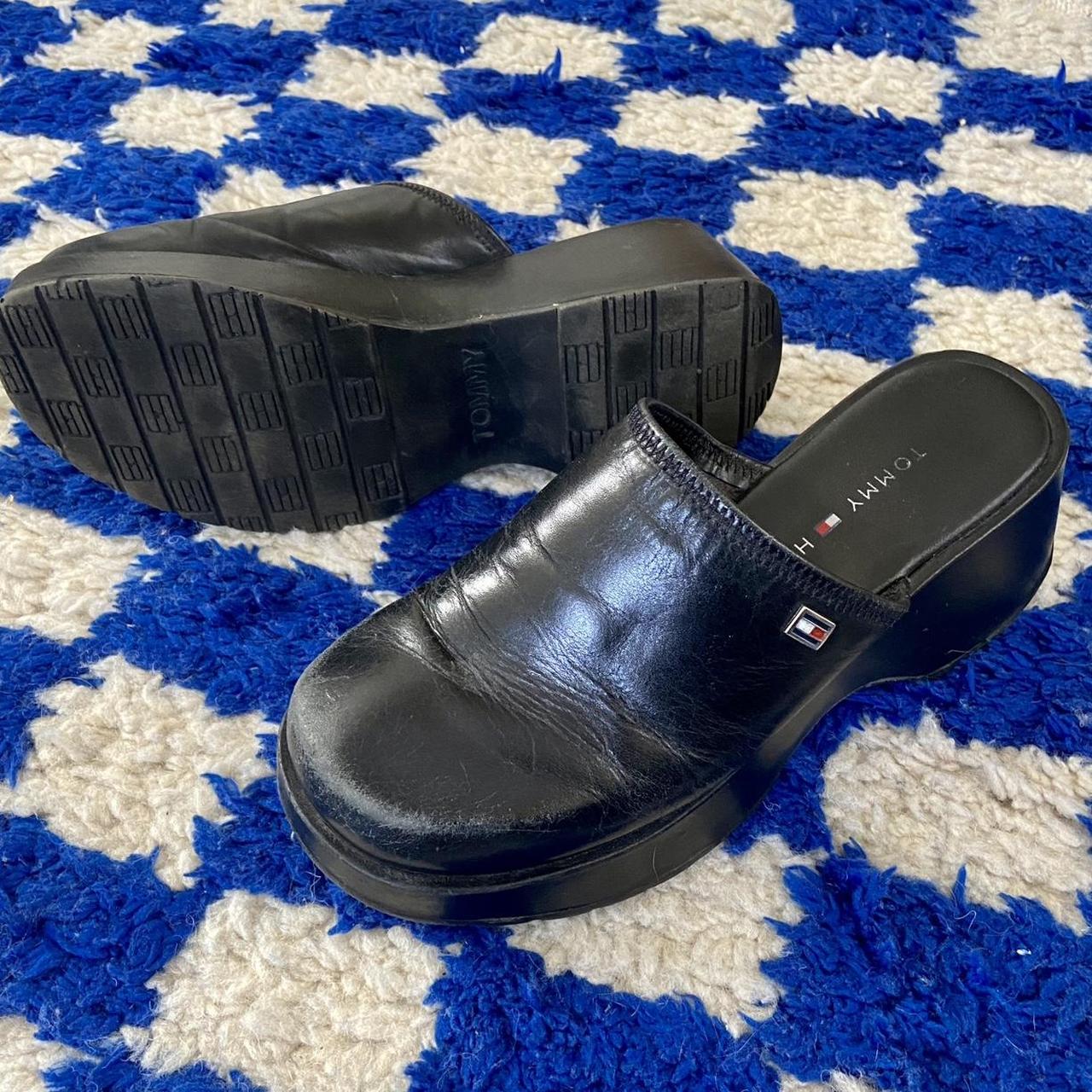 Tommy Hilfiger Women's Black Mules Depop