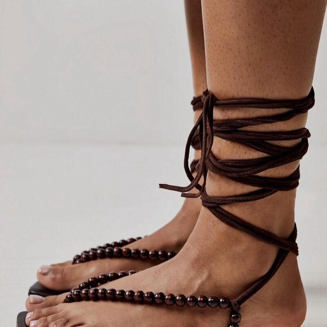 Jeffrey Campbell Xeniah Brown Bali Beaded
