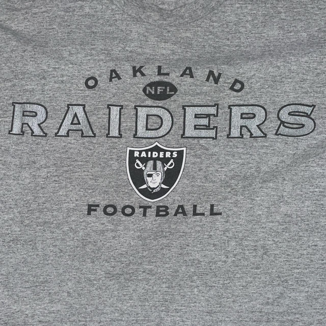 Vintage Style Oakland Raiders Long Sleeve Spell Out - Depop