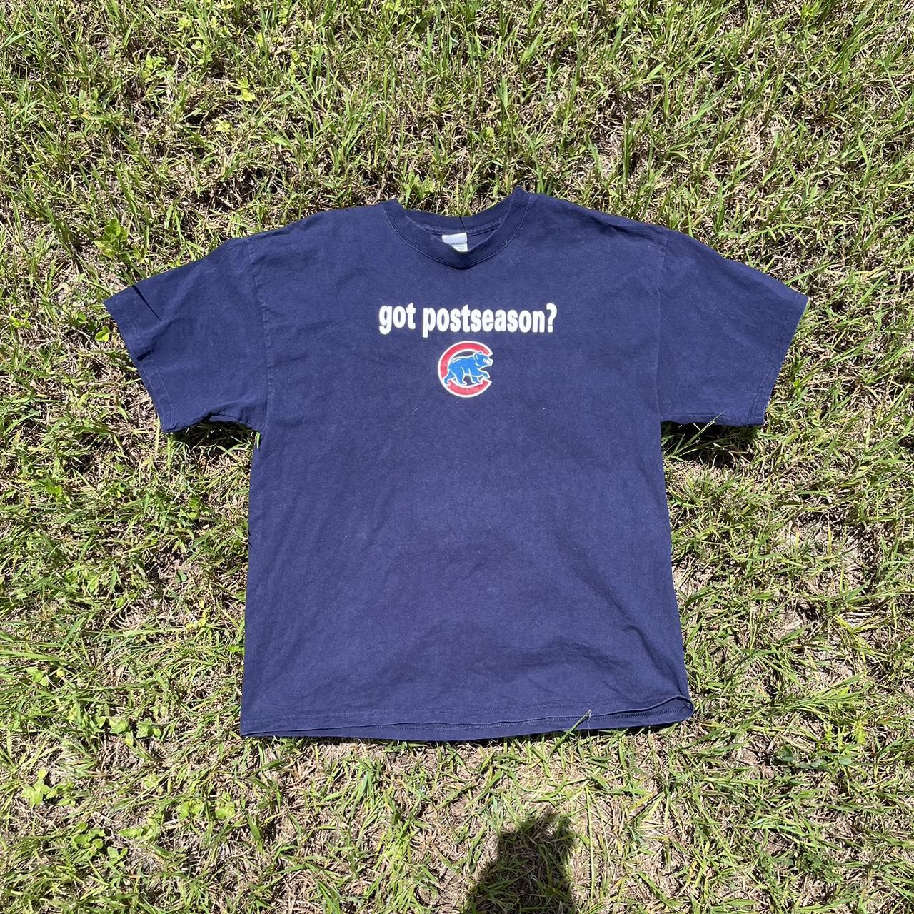 Vintage Chicago Cubs TShirt XL MLB Baseball Blue - Depop