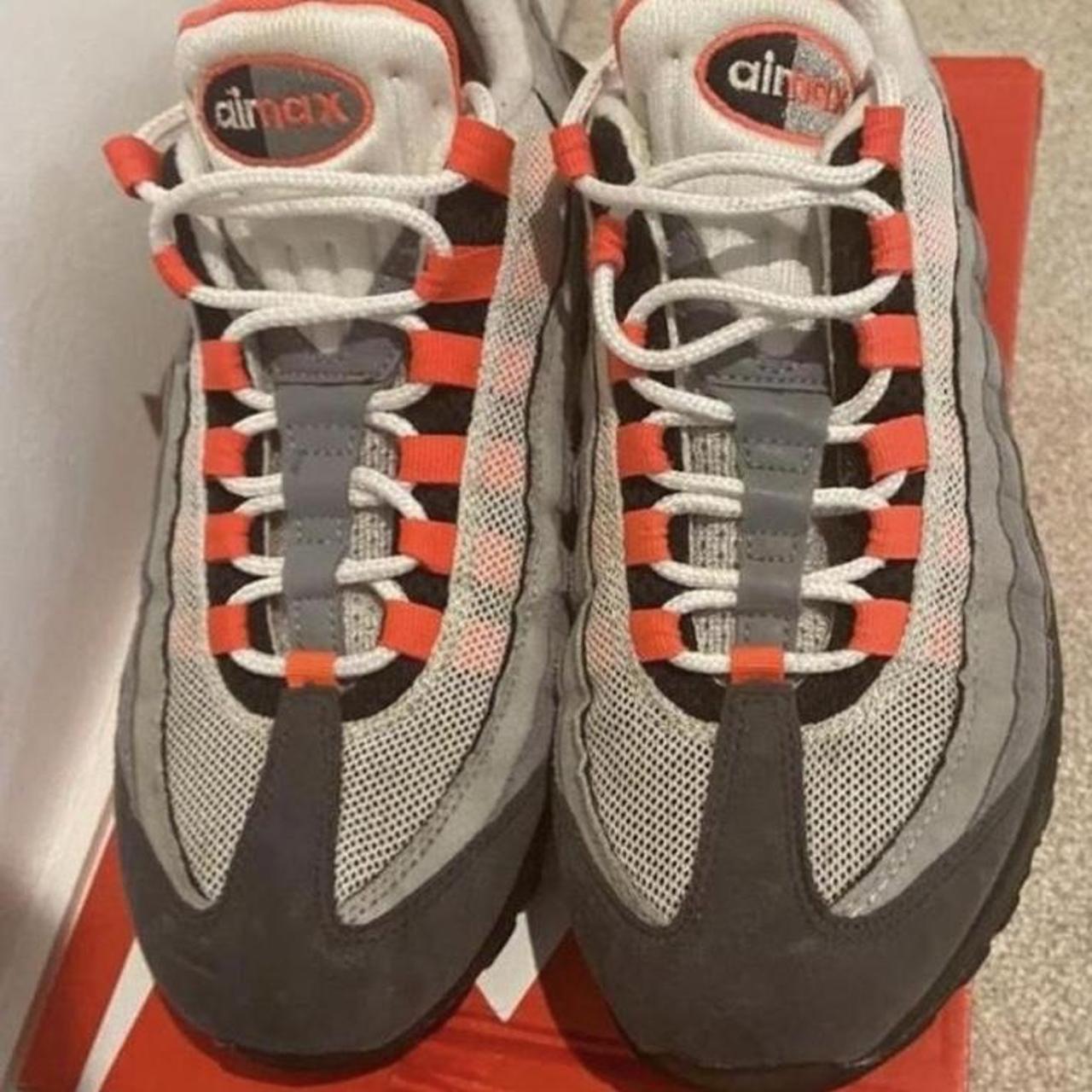 mens nike air max 95 solar red