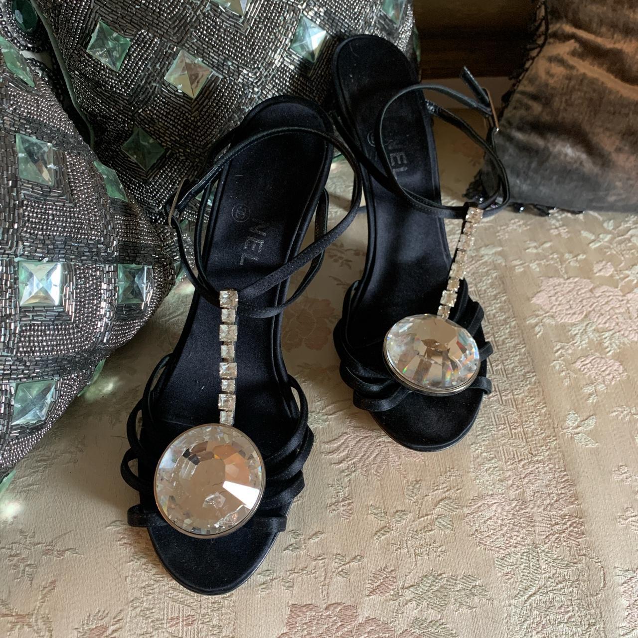 Chanel Women's Black Sandals | Depop