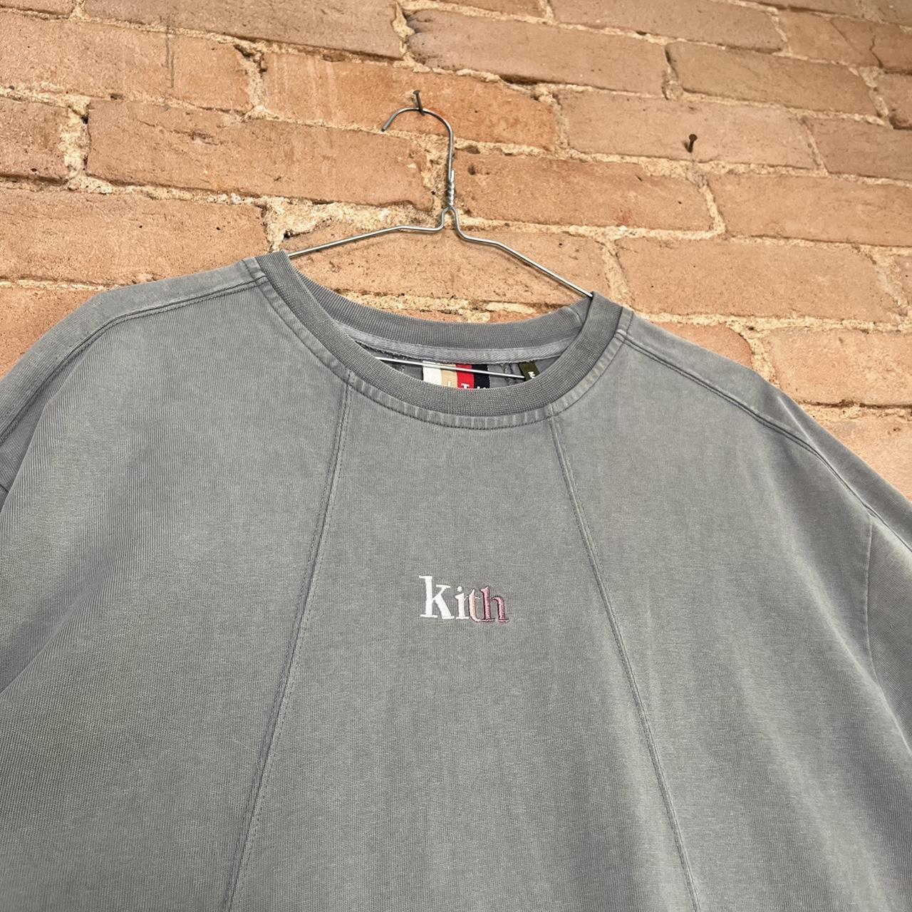 Kith Garment Dyed Paneled Sepia Tee, Size Large, Worn...