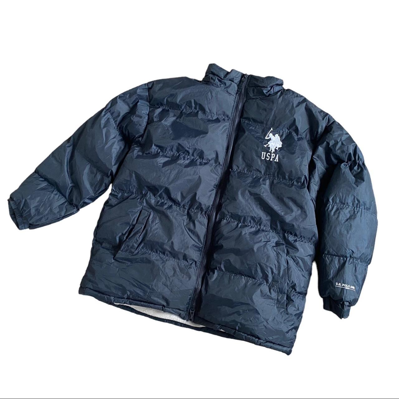 US polo Assn puffer jacket with large embroided logo... - Depop