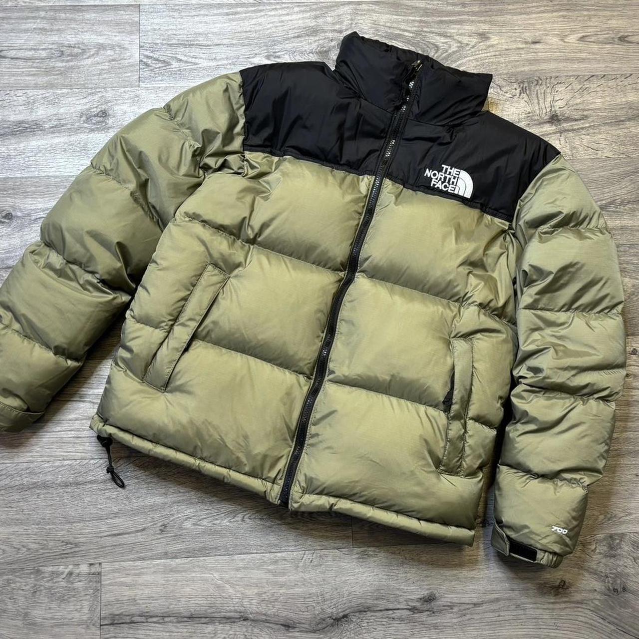 The north face on sale nuptse tumbleweed green