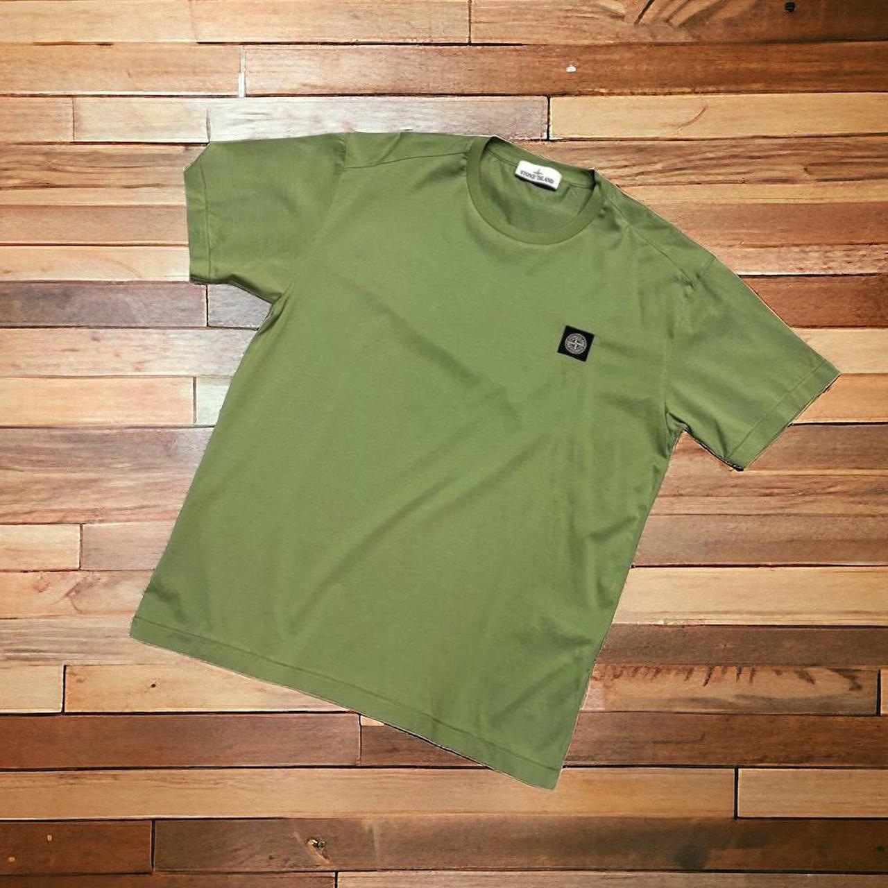 Stone island t on sale shirt olive green