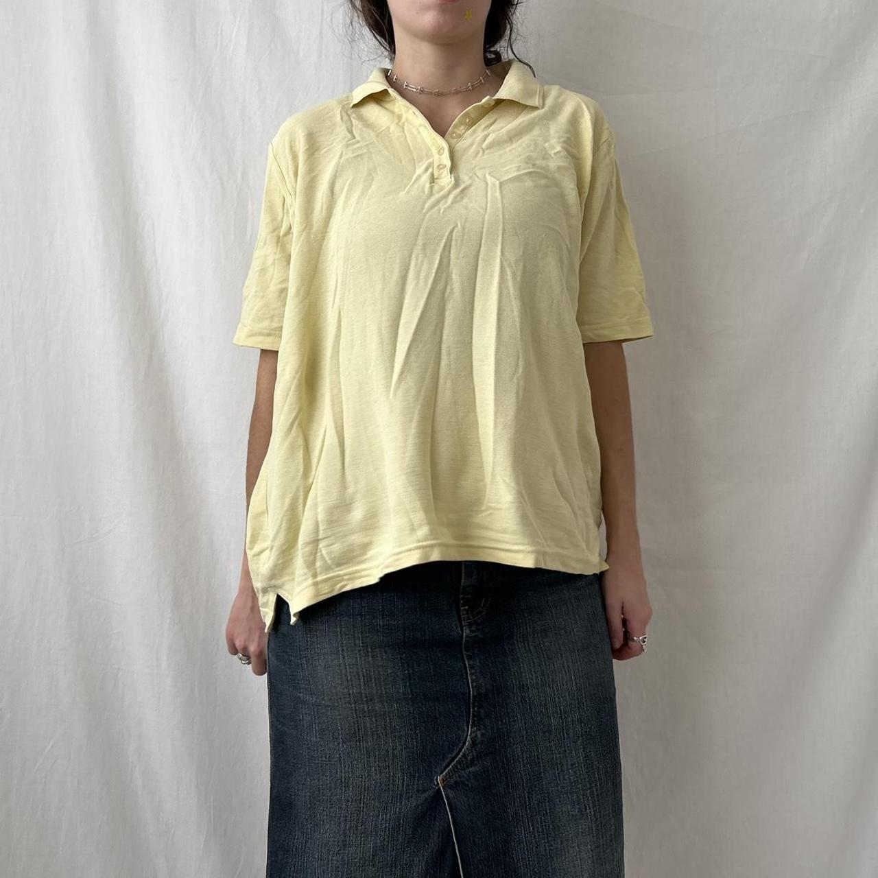 Women's Yellow Poloshirts Depop